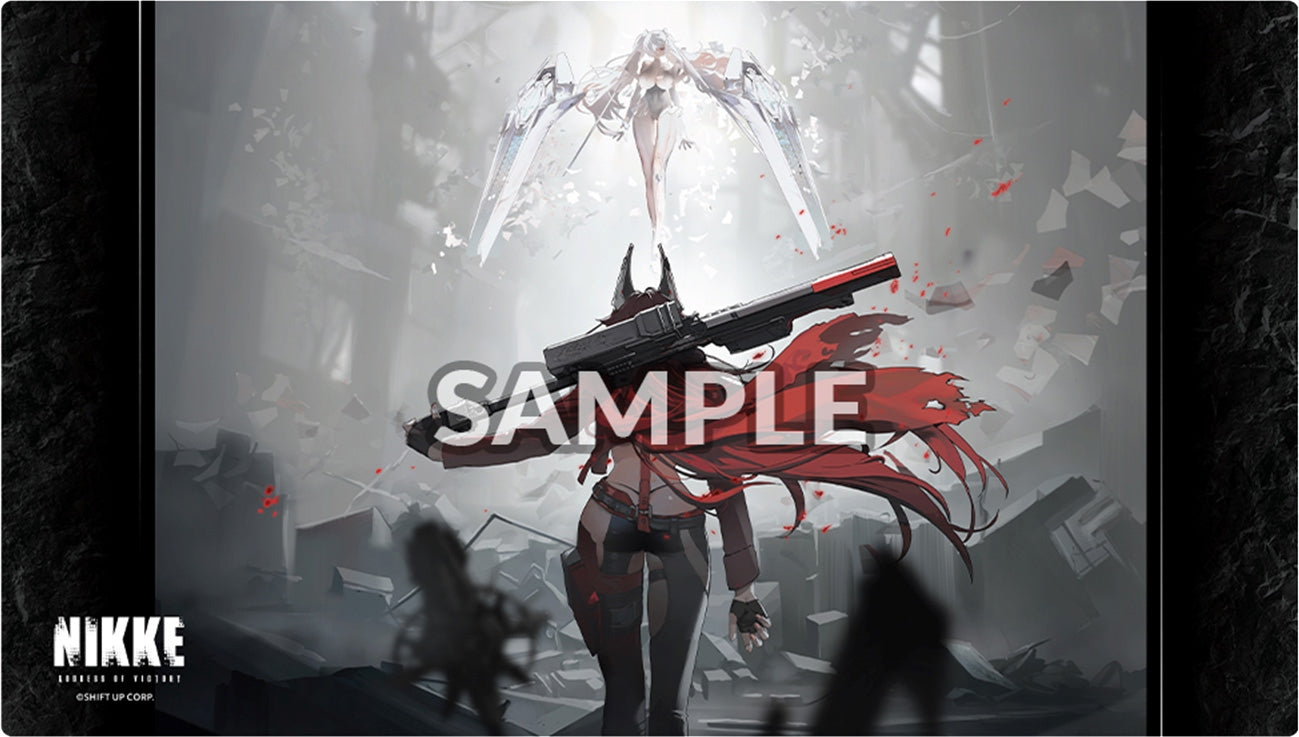 Weiss Schwarz: Goddess of Victory: Nikke Playmat - Red Ash - Red Hood vs Cinderella