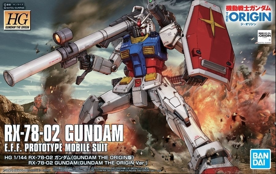 Bandai: HG RX-78-02 Gundam (Gundam: The Origin Version)