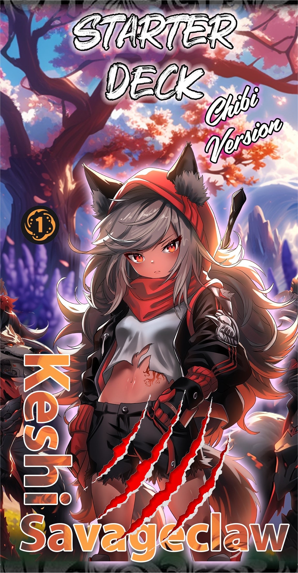 Soul Masters TCG: Keshi Savageclaw Starter Deck - Chibi Version (1st Edition)