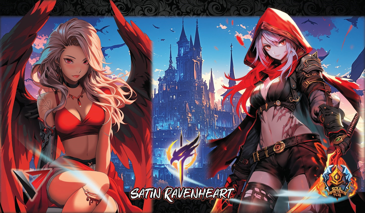 Soul Masters TCG: Satin Ravenheart Playmat with Bag