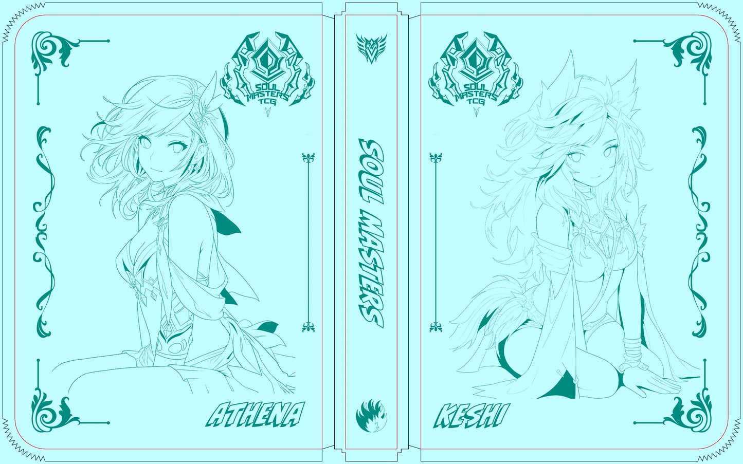 Soul Masters TCG: Keshi Savageclaw / Athena Stormkal Binder