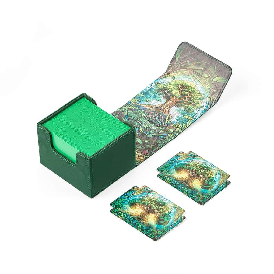 Arcane Fortress: Radiant 100+ Standard Deckbox - Mythical Forest