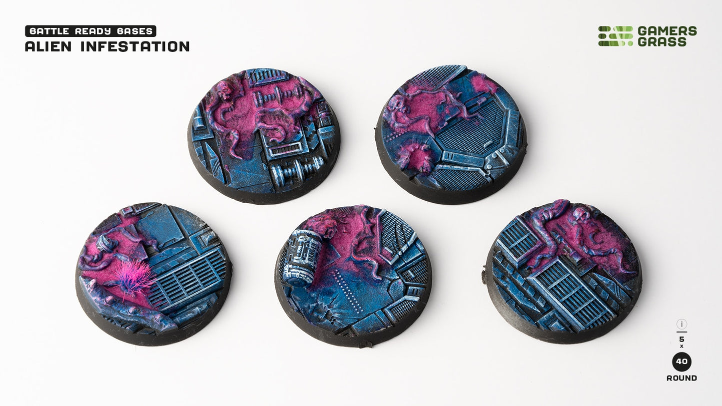 GamersGrass: Alien Infestation Bases - 40mm