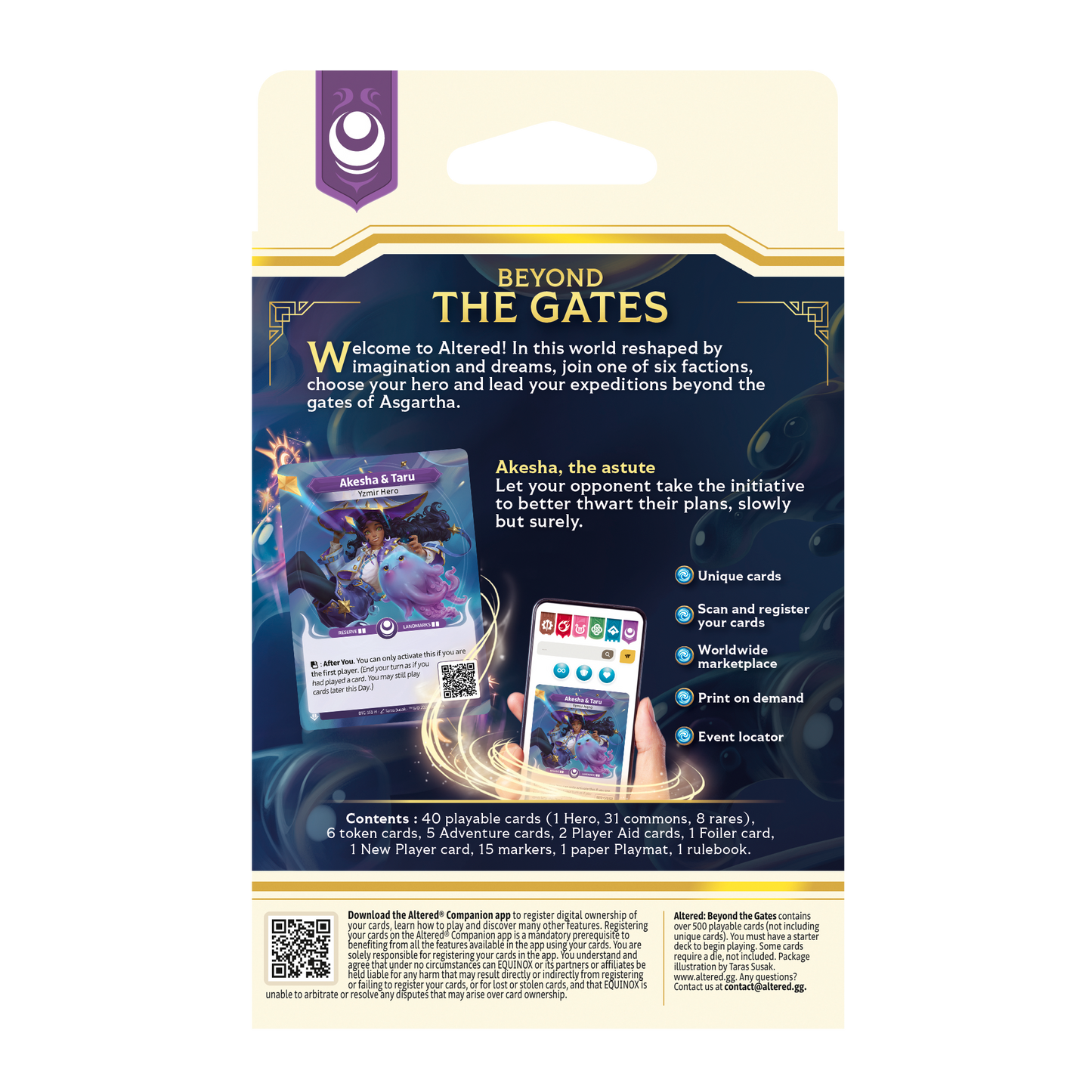 Altered TCG: Beyond the Gates Starter Deck - Yzmir