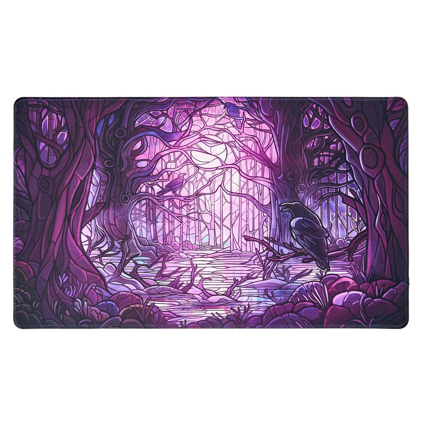 Arcane Fortress Standard Playmat - Stained Glass - Decaying Swamp