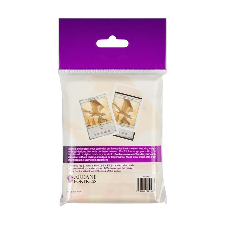 Arcane Fortress: Synergy Inner Sleeves - White Radiance (Standard Size)