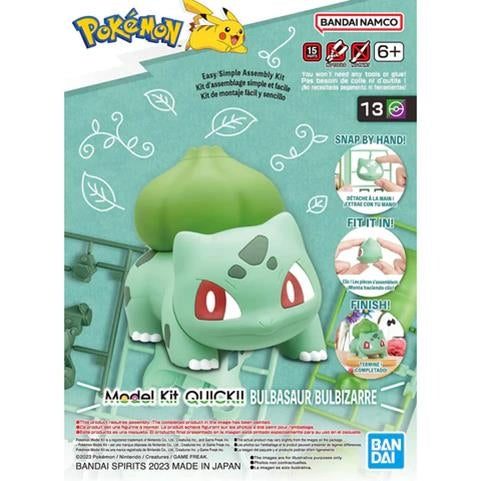 Bandai: Pokemon Model Kit Quick - Bulbasaur