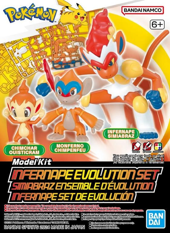 Bandai: Pokemon Model Kit - Infernape Evolution Set