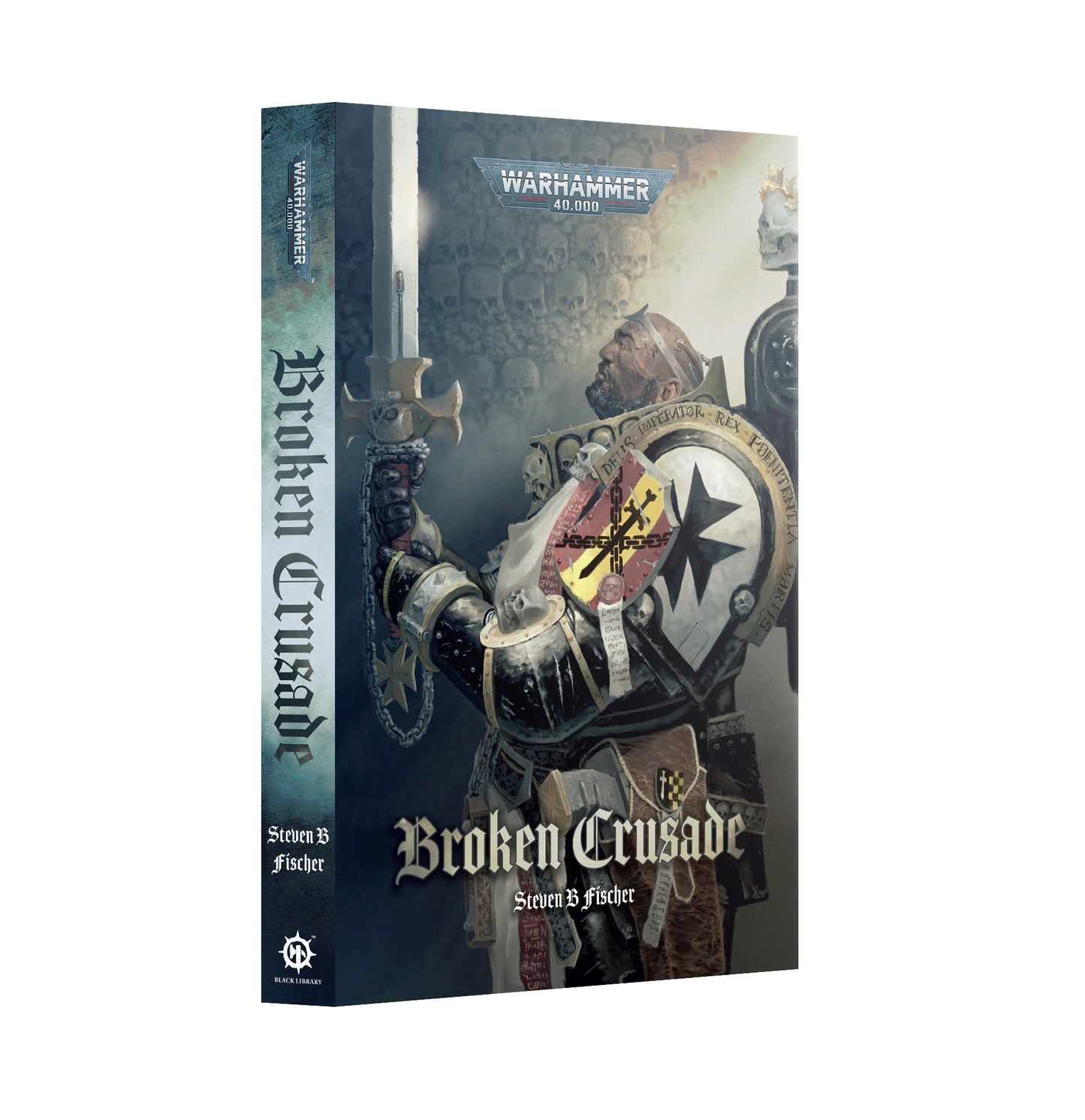 Book cover of 'Broken Crusade' from Warhammer 40,000 on a white background
