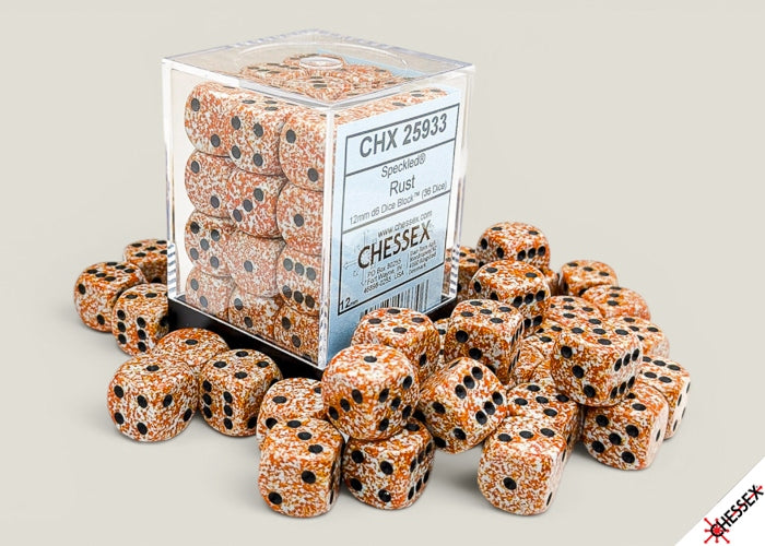 Chessex: 36 Piece D6 Dice Set Speckled Rust