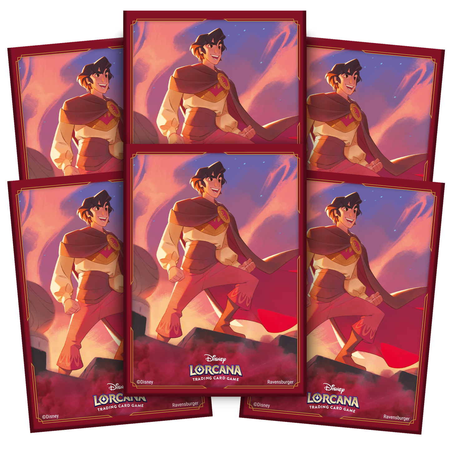 Disney Lorcana TCG: Shimmering Skies Card Sleeves Aladdin