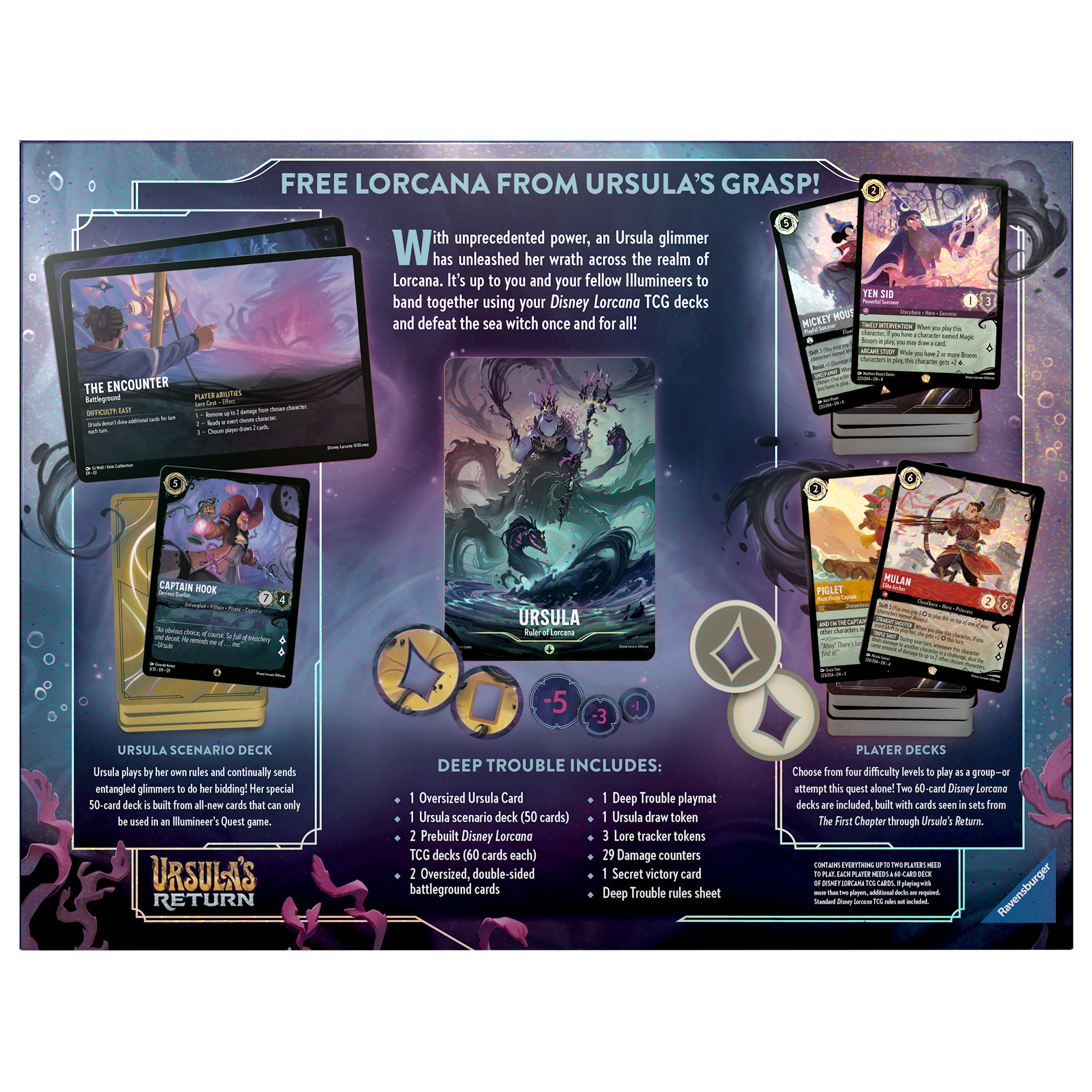 Disney Lorcana TCG: Ursula's Return Illumineer's Quest - Deep Trouble Disney Lorcana TCG: Ursula's Return Illumineer's Quest - Deep Trouble