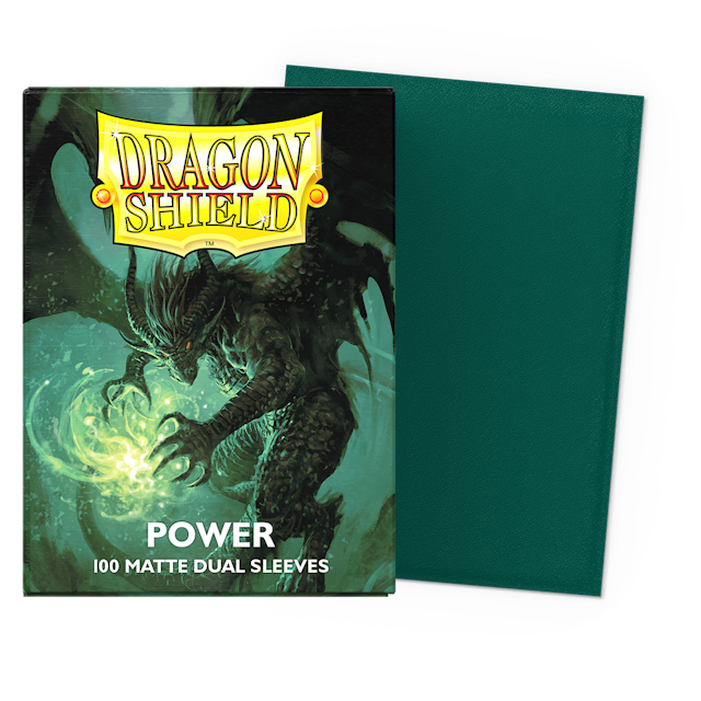 Dragon Shield 100 Count Sleeves Standard Dual Matte Power