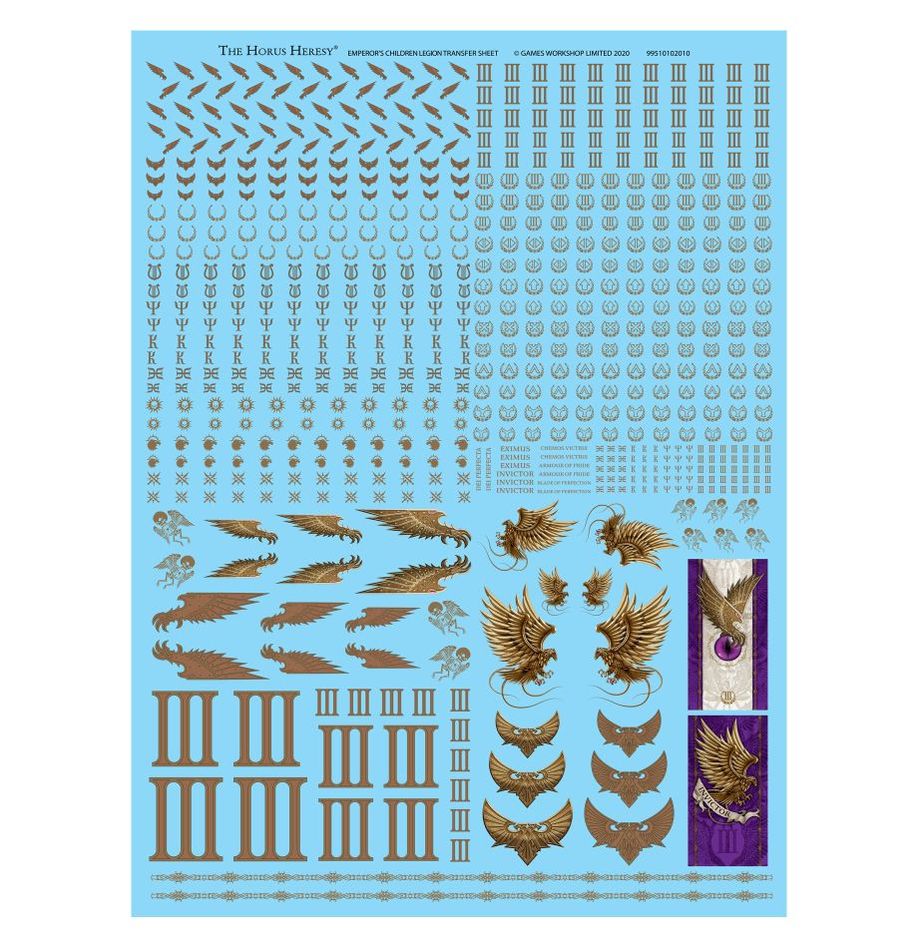 Emperor's Children: Legion Transfer Sheet | Warhammer The Horus Heresy