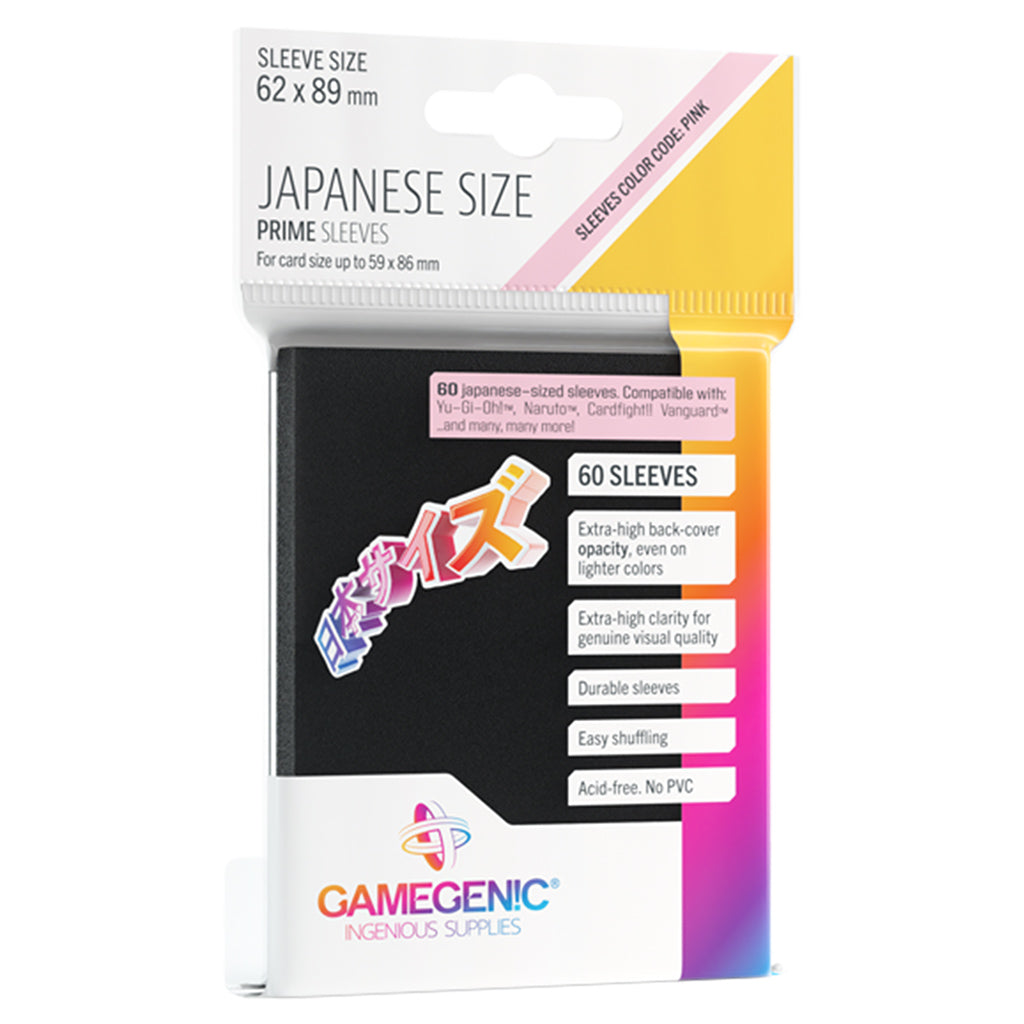 Gamegenic PRIME Sleeves - Japanese Size - Black