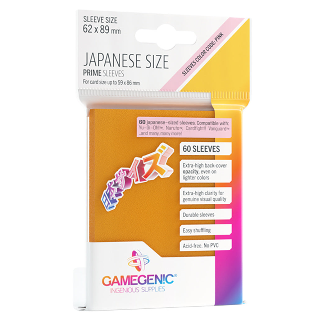 Gamegenic PRIME Sleeves - Japanese Size - Orange