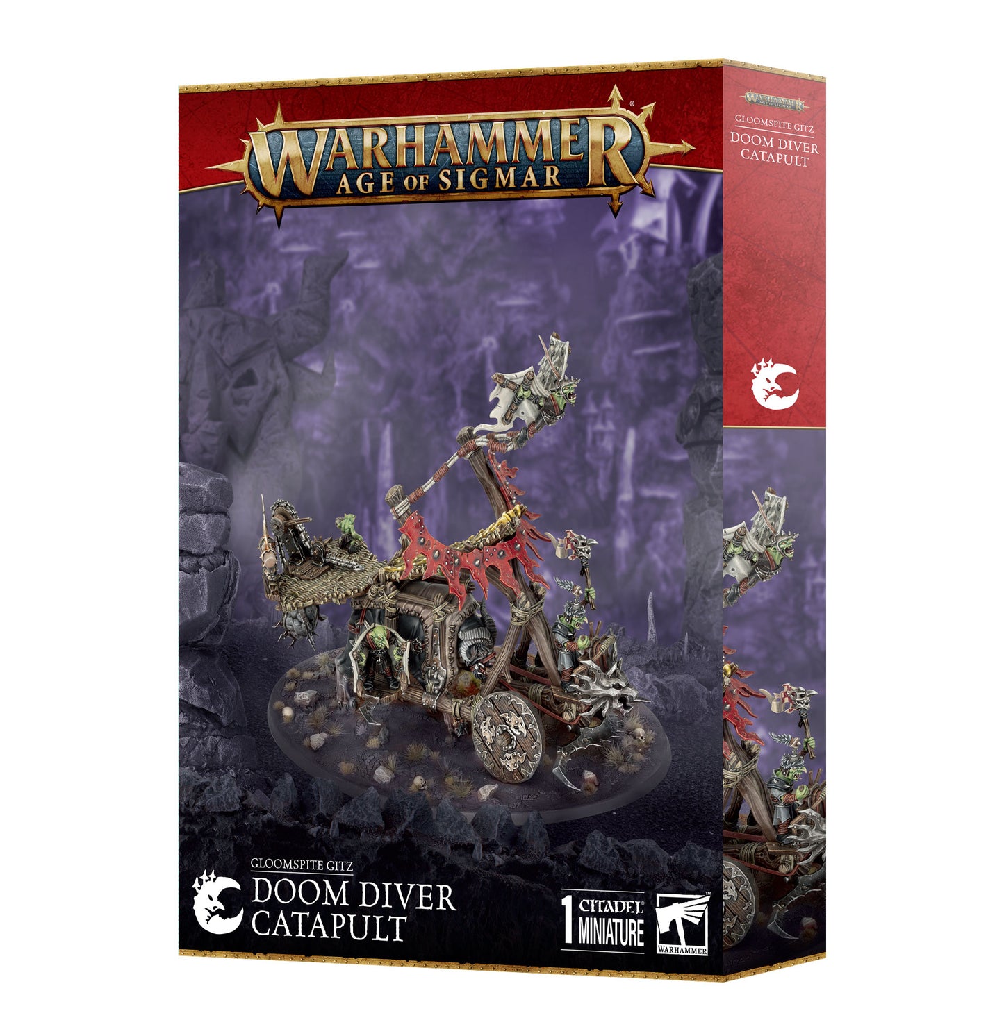 Gloomspite Gitz Doom Diver Catapult box cover art.