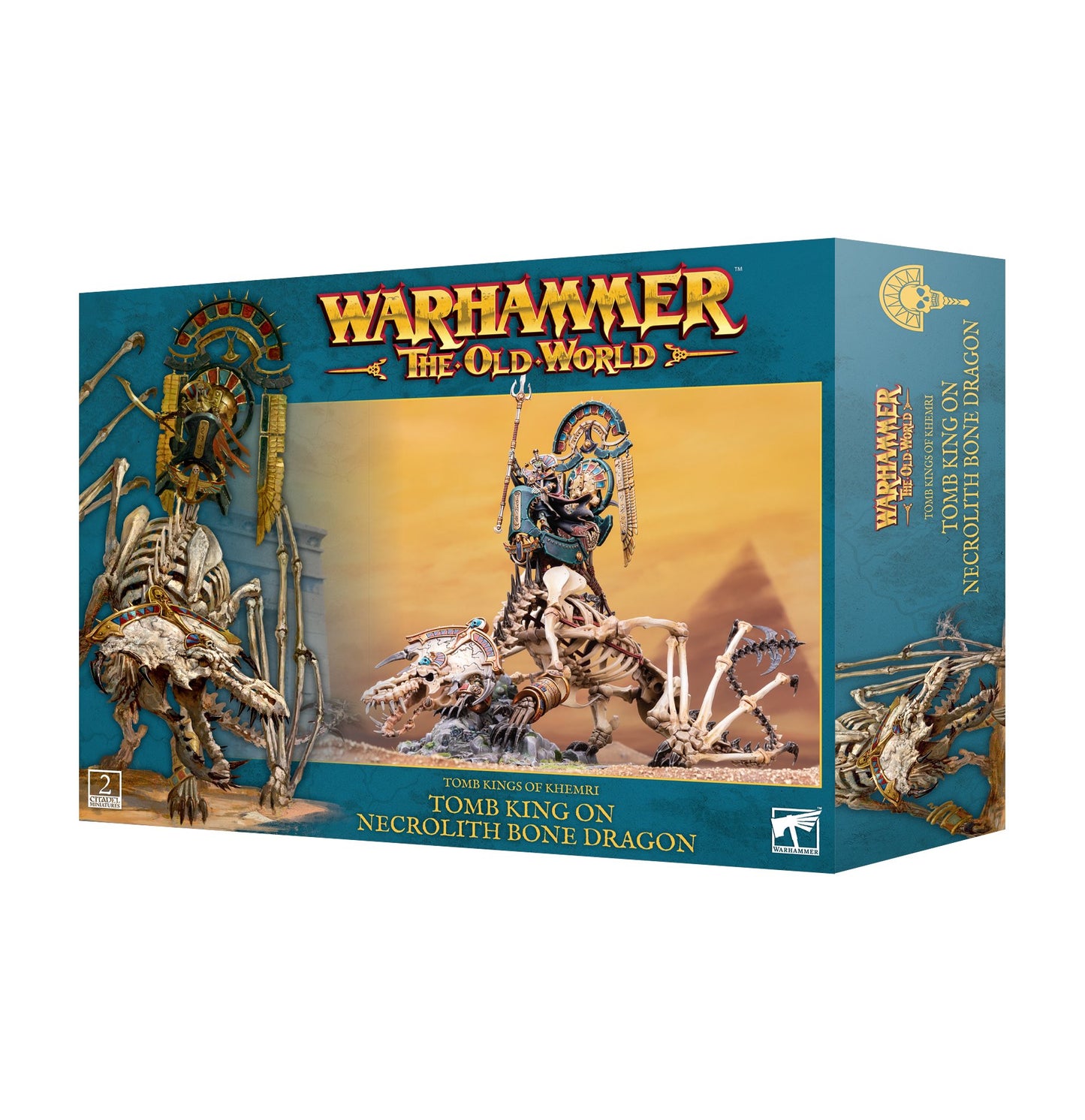 Tomb Kings of Khemri: Tomb King / Liche Priest on Necrolith Bone Dragon | Warhammer the Old World