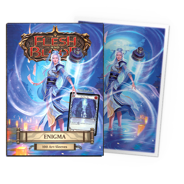 Dragon Shield 100 Count Sleeves Standard Matte Art Flesh and Blood - Enigma, Ledger of Ancestry