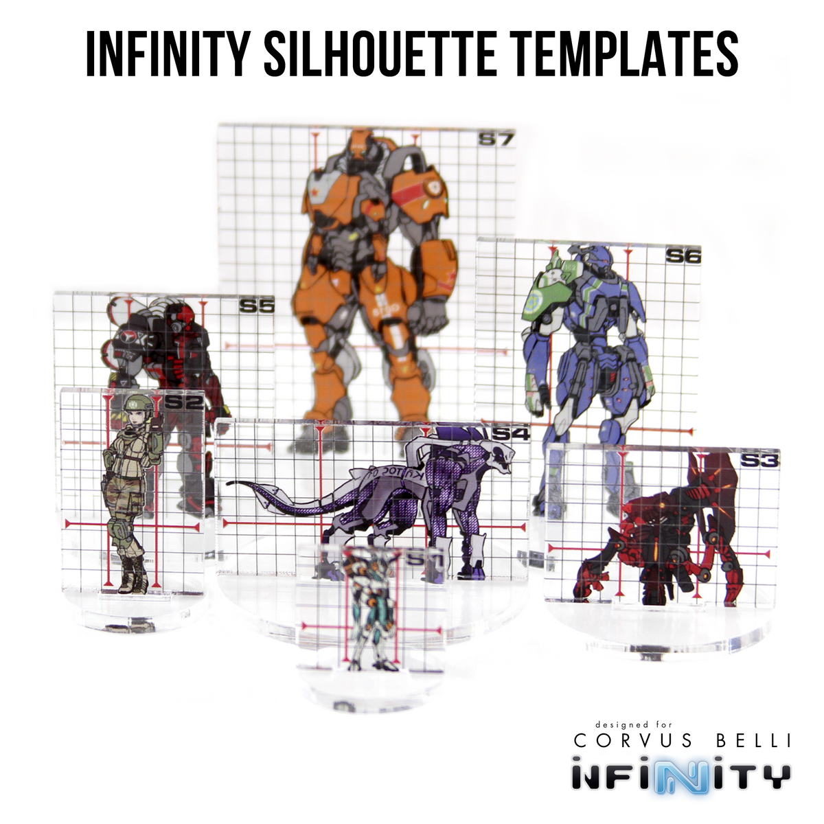 Infinity: Silhouette Templates - Set 1-7