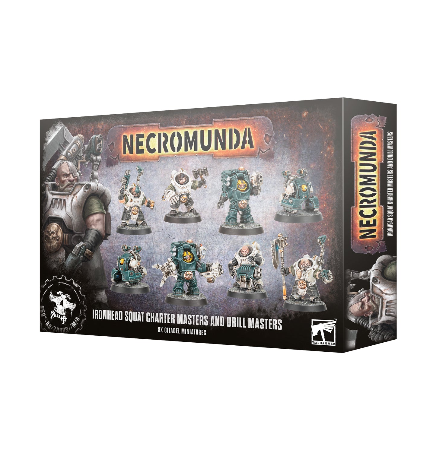 Necromunda miniatures box set packaging on a white background