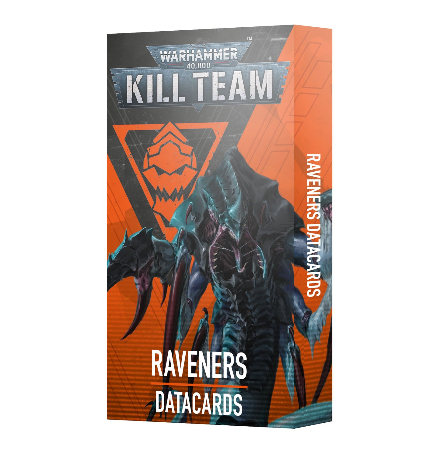 Warhammer 40,000 Kill Team Ravensers Datacards packaging on a white background