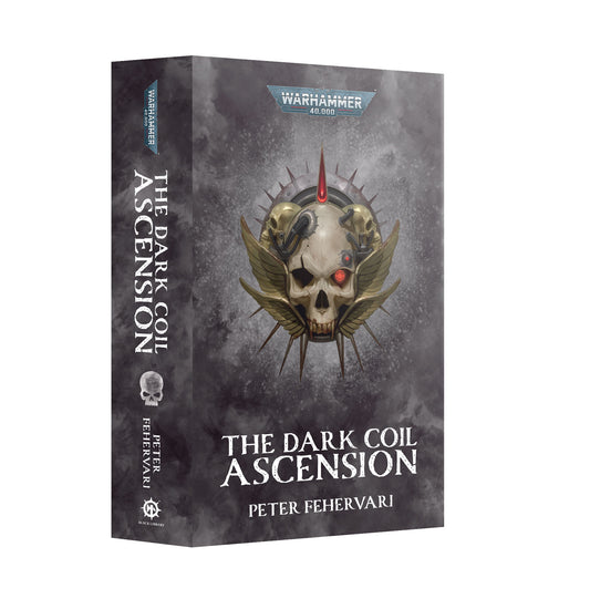 Book cover of 'The Dark Coil Ascension' with a skull and coil design on a dark background