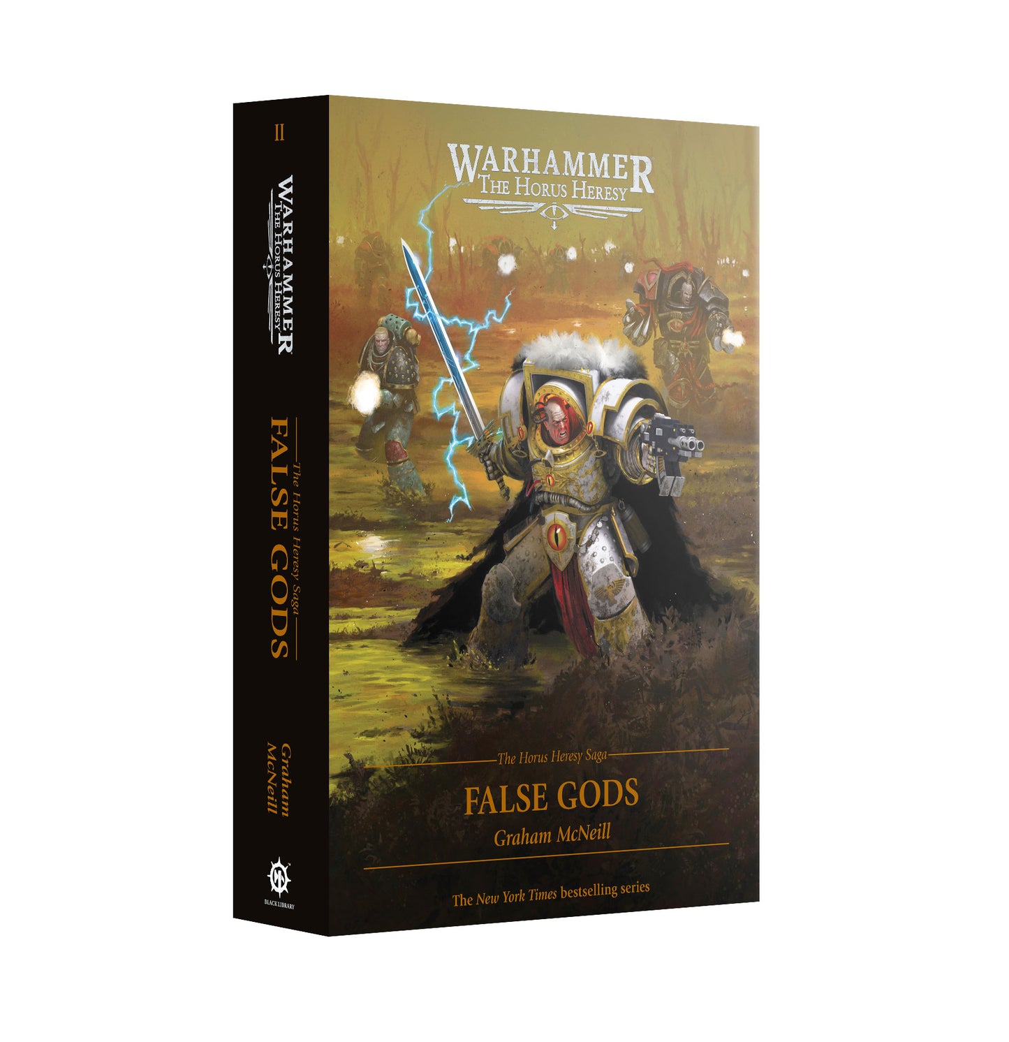 Book titled 'False Gods' from the Warhammer series on a white background