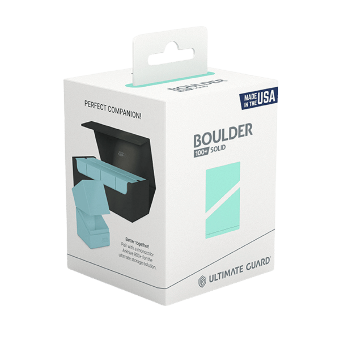 Ultimate Guard: Boulder Solid 100+ Deck Box - Mint Green