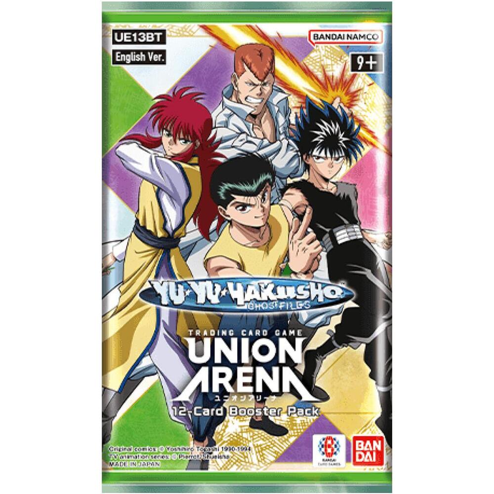 Yu Yu Hakusho trading card game booster pack with characters on the cover