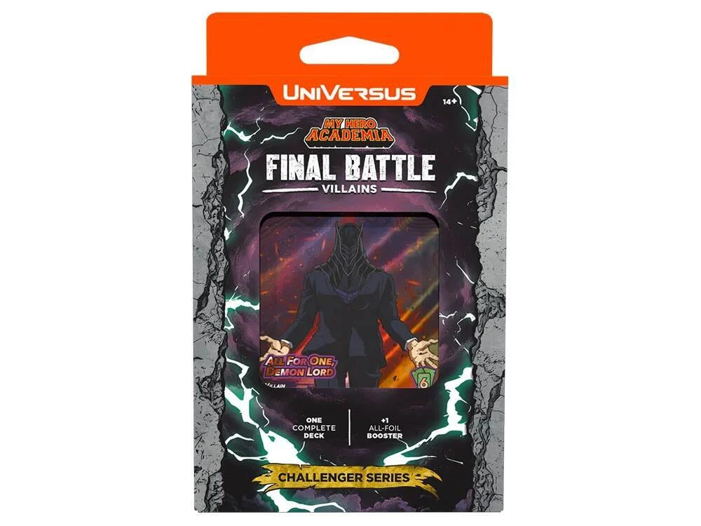 Universus My Hero Academia Final Battle Villains Challenger Deck packaging on a white background