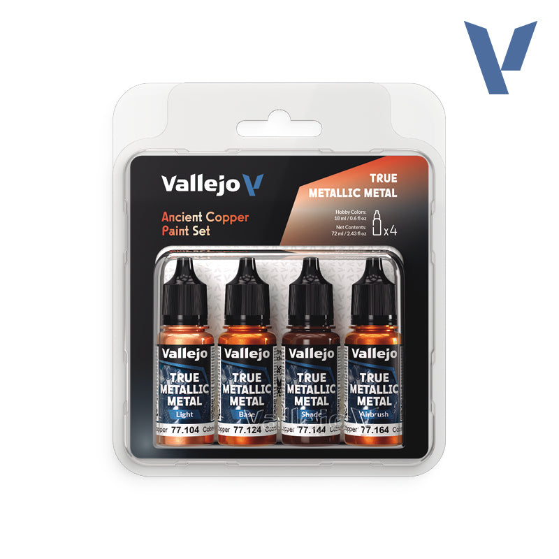 Vallejo Ancient Copper True Metallic Paint Set