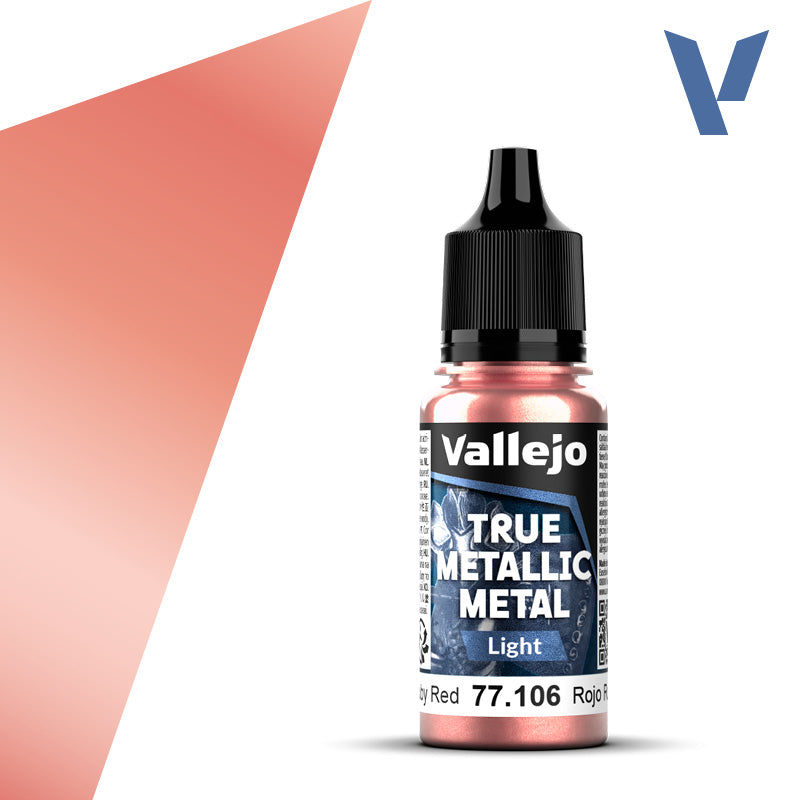 Vallejo Ruby Red Light True Metallic Paint