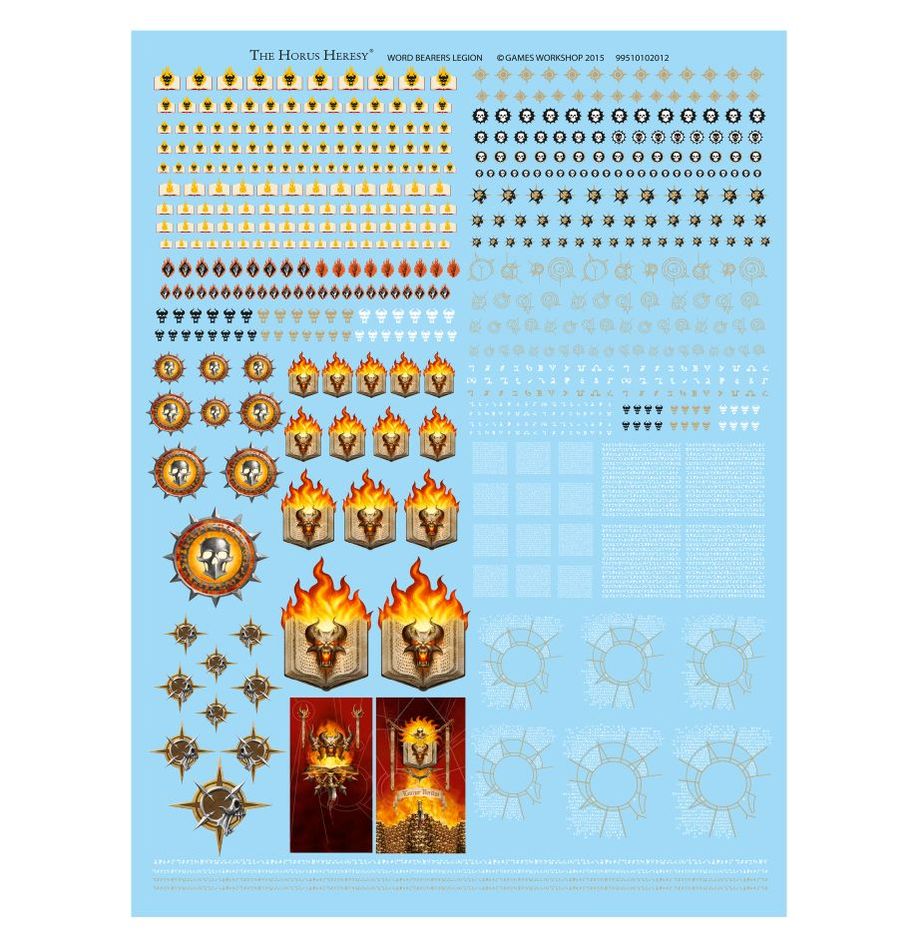 Word Bearers: Legion Transfer Sheet | Warhammer The Horus Heresy