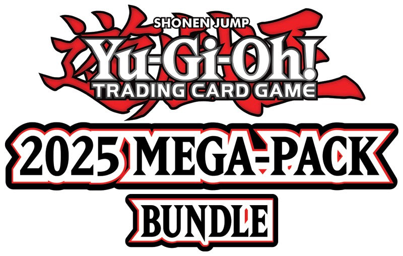 Yu-Gi-Oh! Trading Card Game 2025 Mega-Pack Bundle logo on a white background