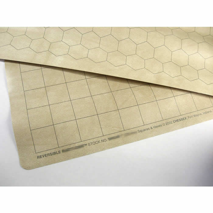 1" Square x 1" Hexes Battlemat - Gamescape