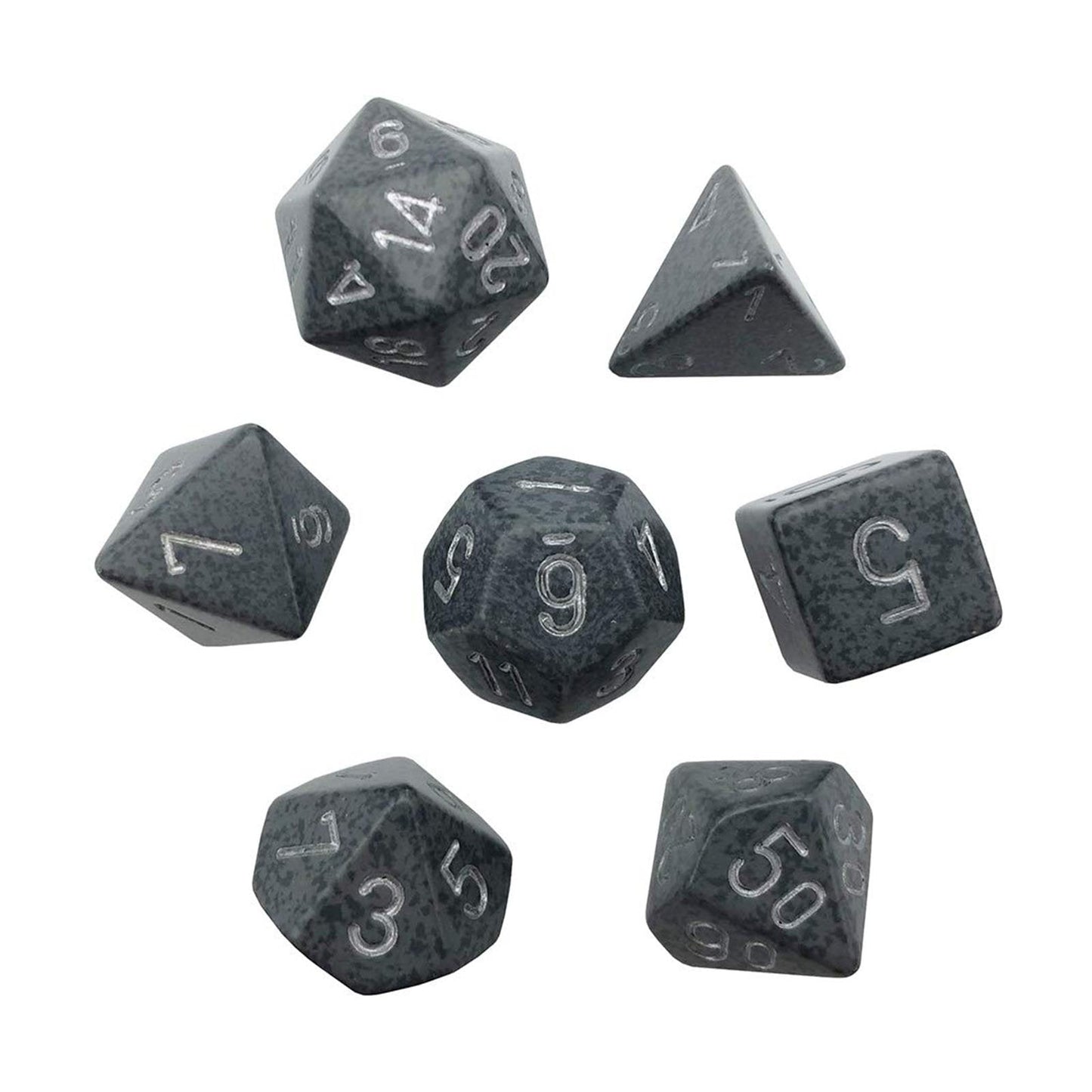 Chessex Dice: 7 Die Set - Speckled - Hi-Tech (CHX 25340) - Gamescape