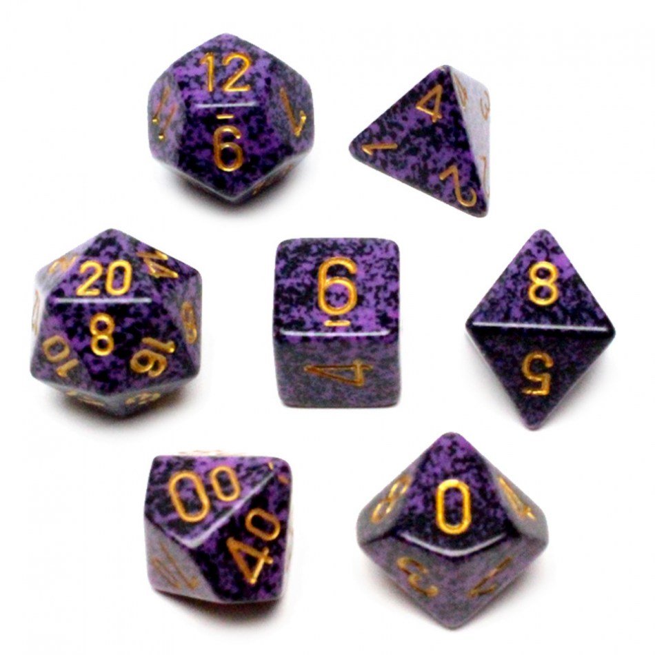 Chessex Dice: 7 Die Set - Speckled - Hurricane (CHX 25317) - Gamescape