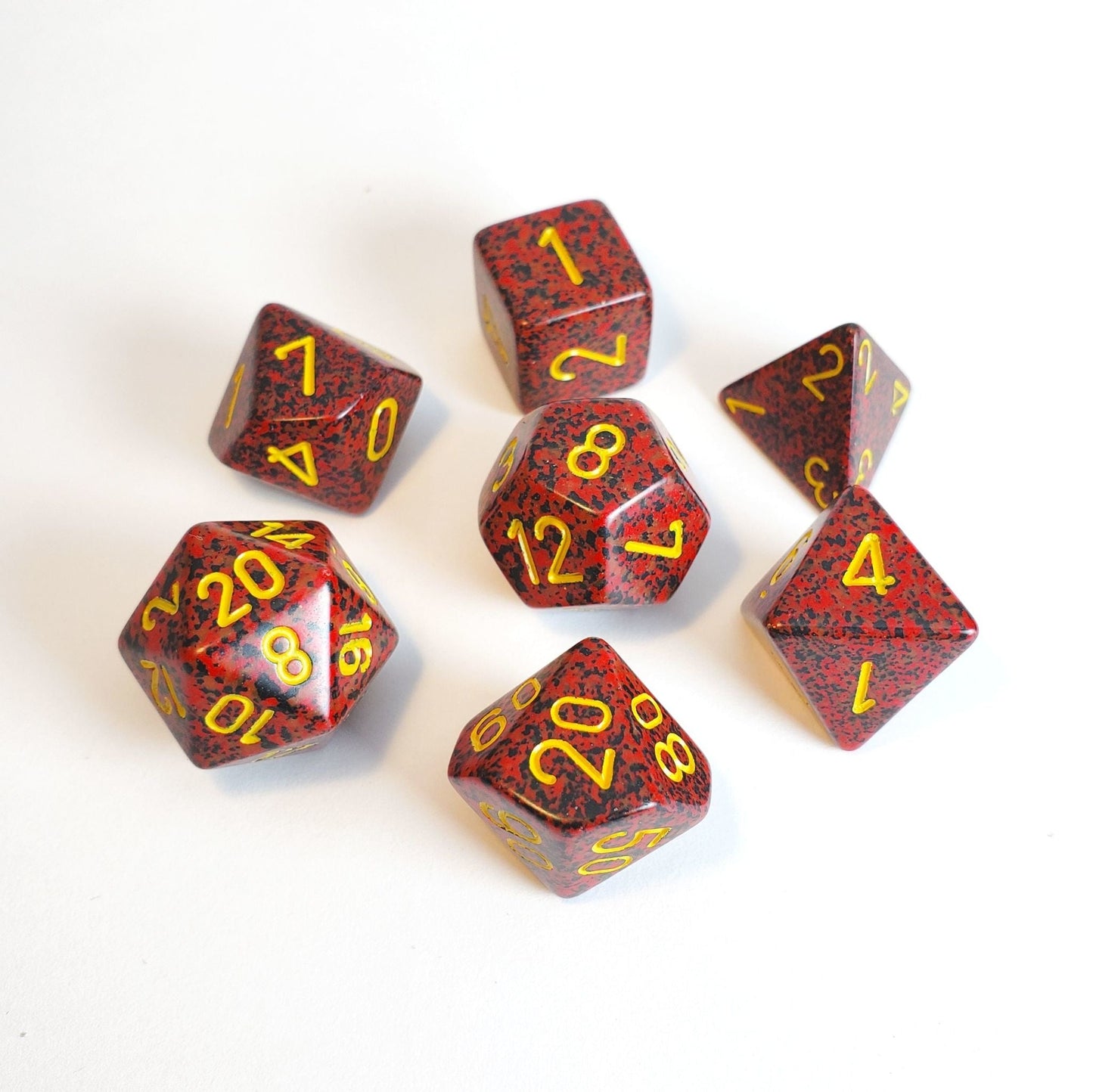 Chessex Dice: 7 Die Set - Speckled - Mercury (CHX 25323) - Gamescape