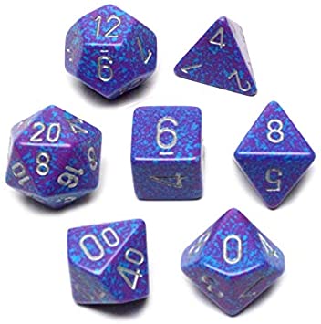 Chessex Dice: 7 Die Set - Speckled - Silver Tetra (CHX 25347) - Gamescape