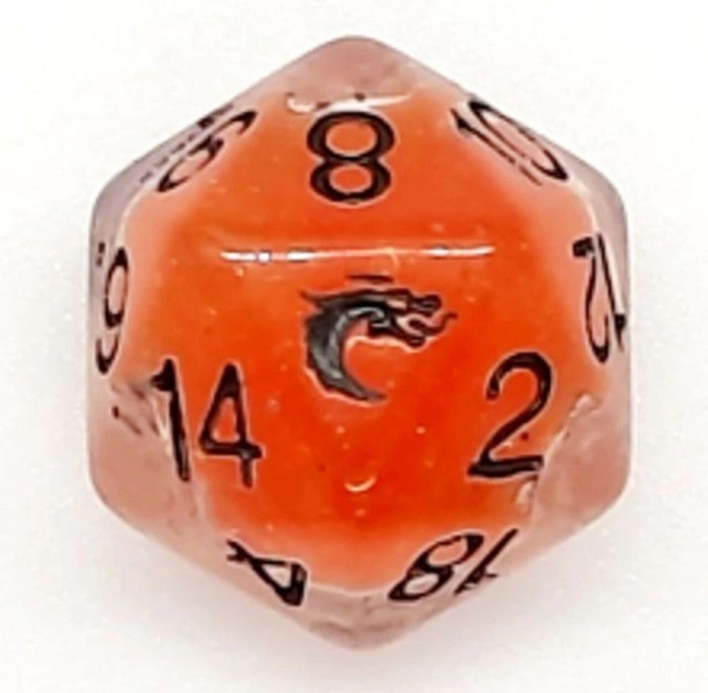 D20 Liquid Infused - Metallic Orange - Gamescape