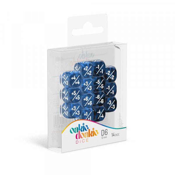 D6 Positive/Negative Gemidice Blue - Gamescape