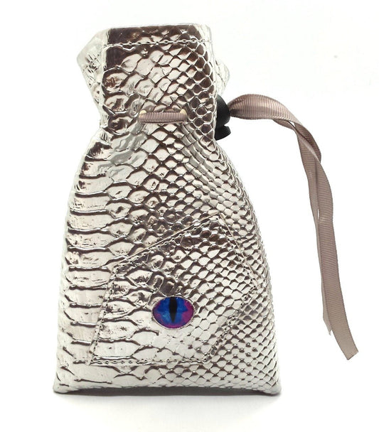 Dragon Eye Dice Bag Silver Dragon - Gamescape