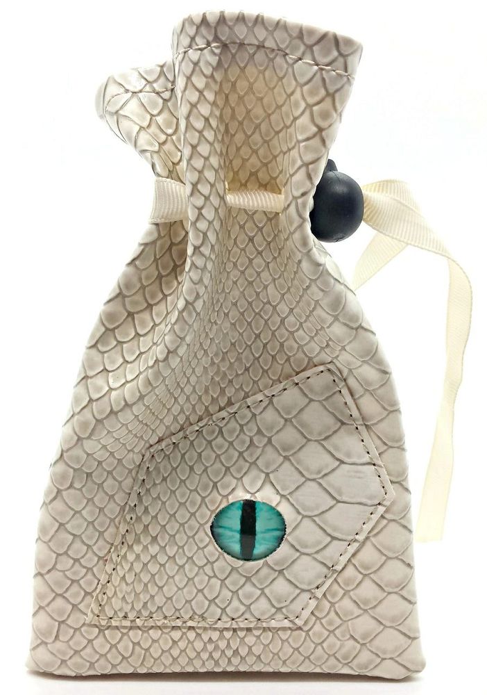 Dragon Eye Dice Bag White Dragon - Gamescape