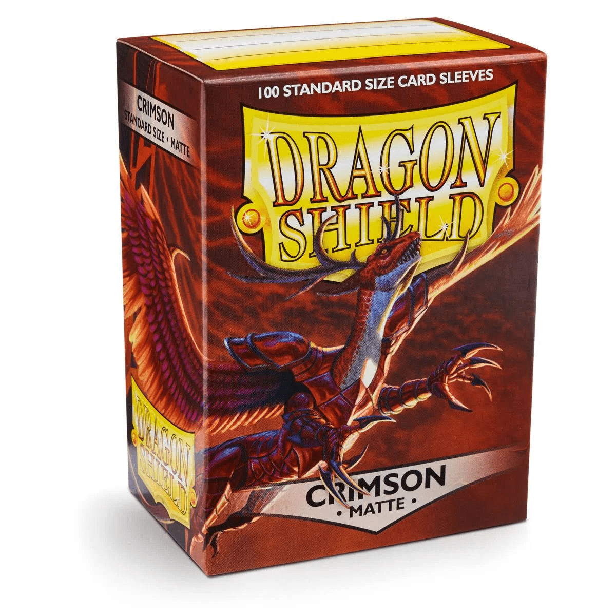 Dragon Shield 100 Count Sleeves Standard Matte Crimson - Gamescape