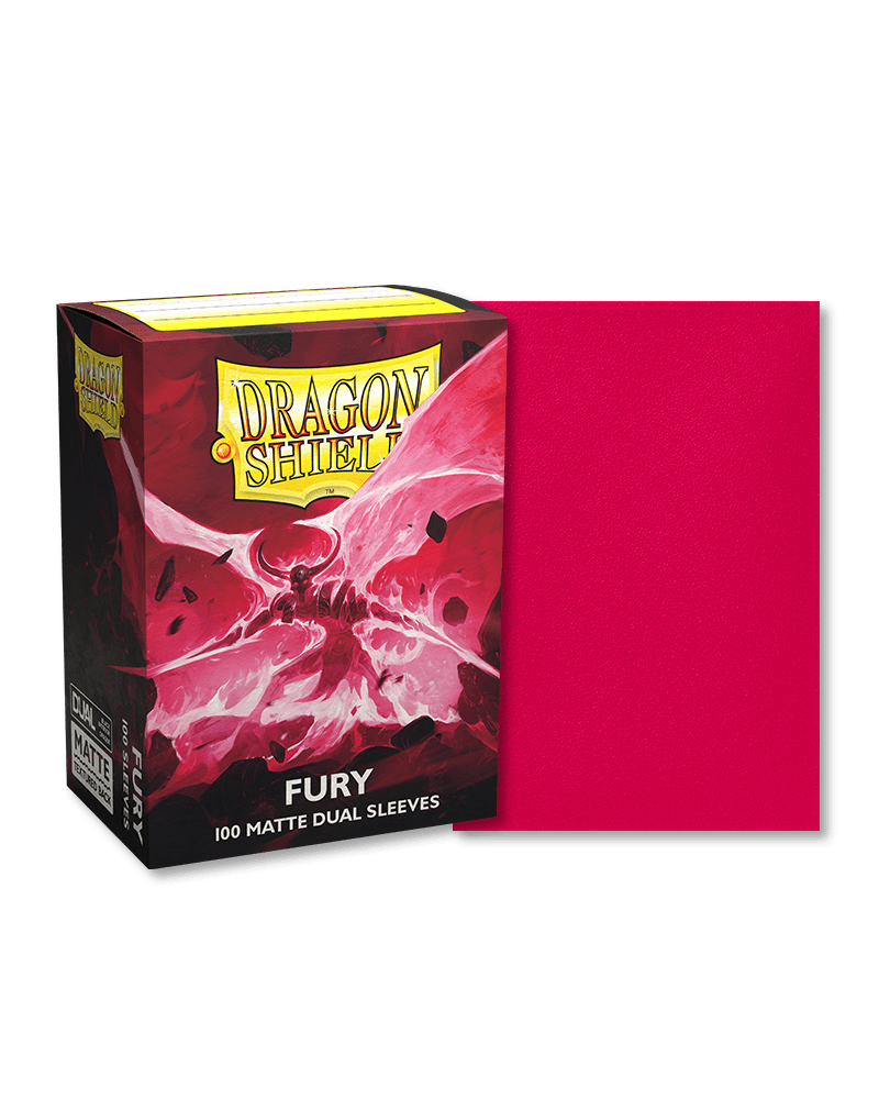 Dragon Shield 100 Count Sleeves Standard Matte Dual Fury Gamescape Dragon Shield 100 Count Sleeves Standard Matte Dual Fury Gamescape