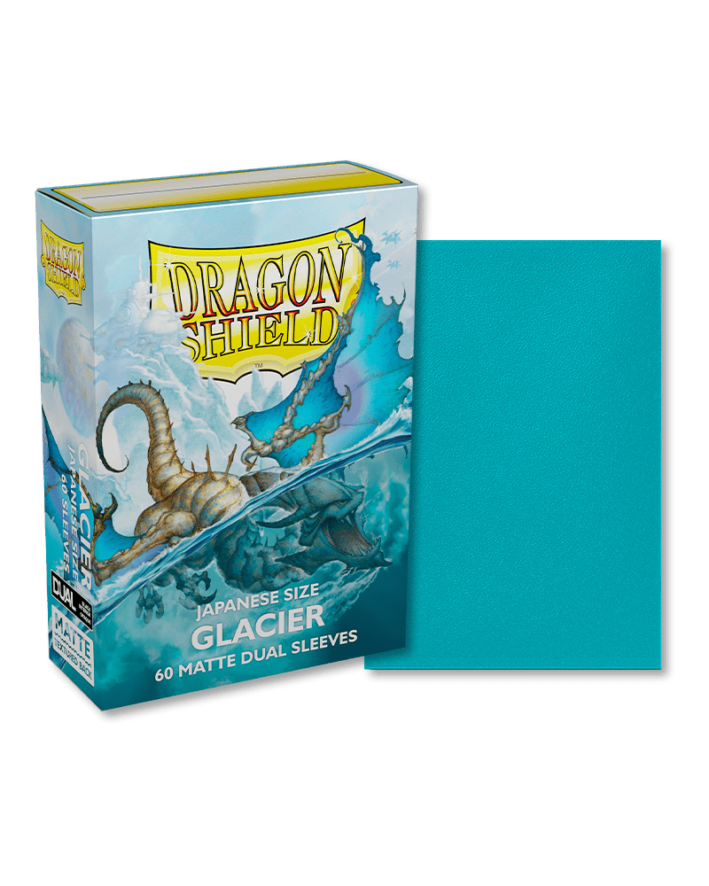 Dragon Shield 60 Count Sleeves Japanese Matte Dual Glacier - Gamescape