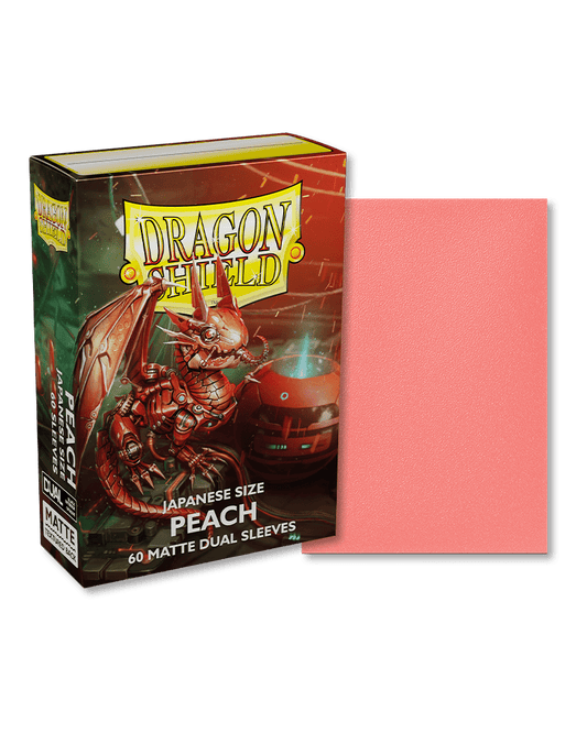 Dragon Shield 60 Count Sleeves Japanese Matte Dual Peach - Gamescape