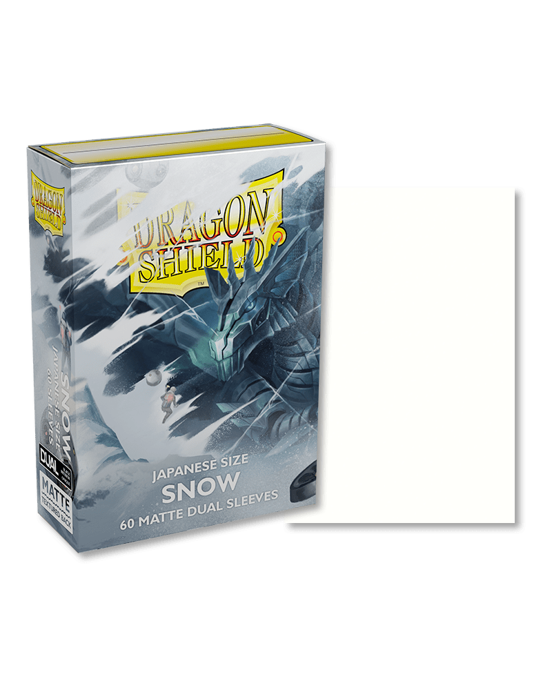 Dragon Shield Sleeves Japanese Matte Dual Snow Dragon Shield Sleeves Japanese Matte Dual Snow