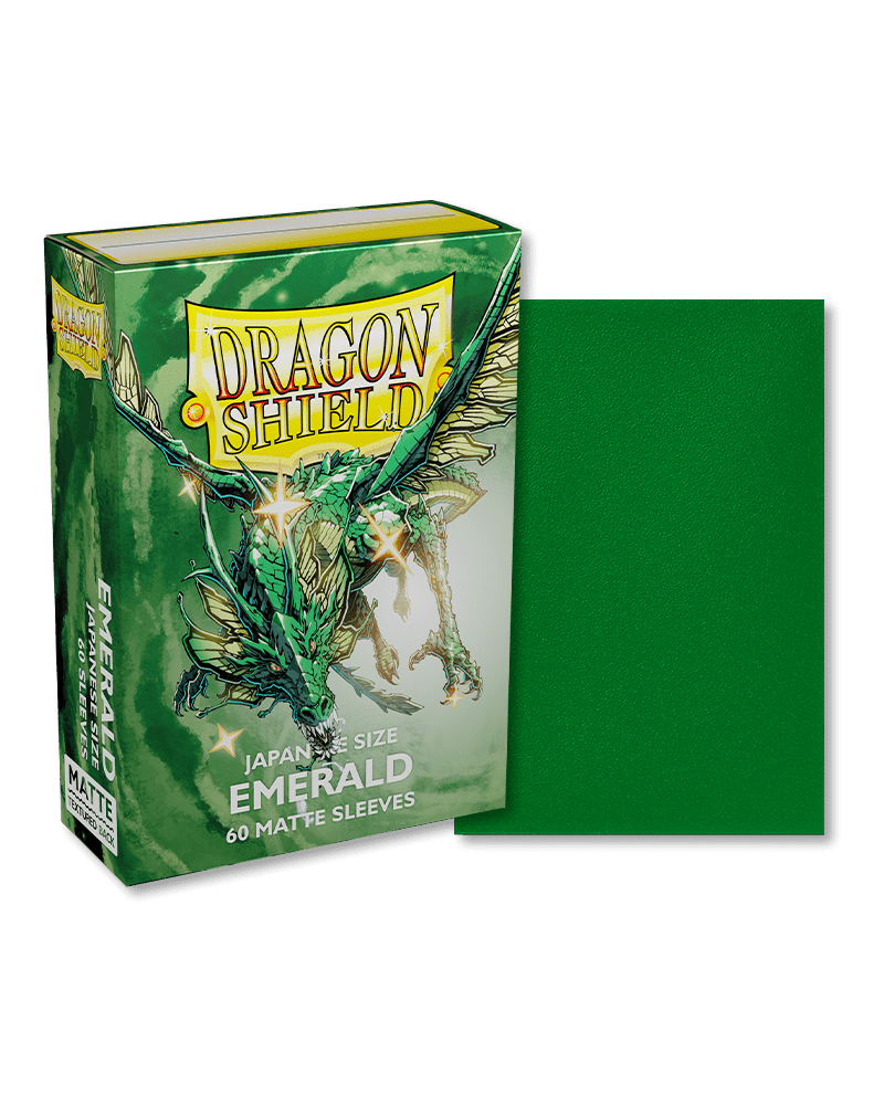 Dragon Shield 60 Count Sleeves Japanese Matte Emerald - Gamescape